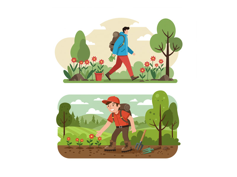 Outdoor-Activities-Hiking-Gardening