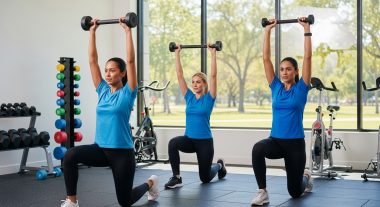 women workout in gym