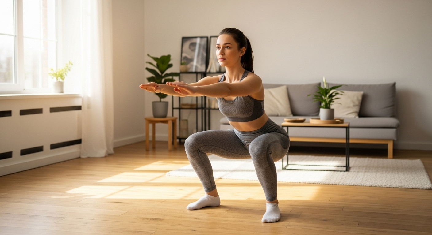 women workout at home