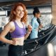 Girl-in-running-on-treadmill-in-gym