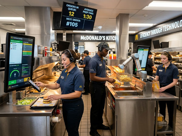 McDonald's-employees-working-alongside-advanced-AI-technology